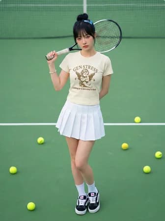 FTS Baby Tee "GEN STRESS" - Be - Ảnh 4