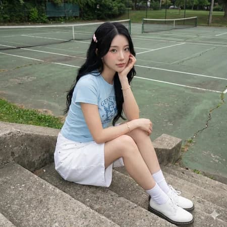 FTS Baby Tee "GEN STRESS" - Blue - Ảnh 4