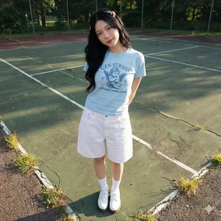 FTS Baby Tee "GEN STRESS" - Blue - Ảnh 2