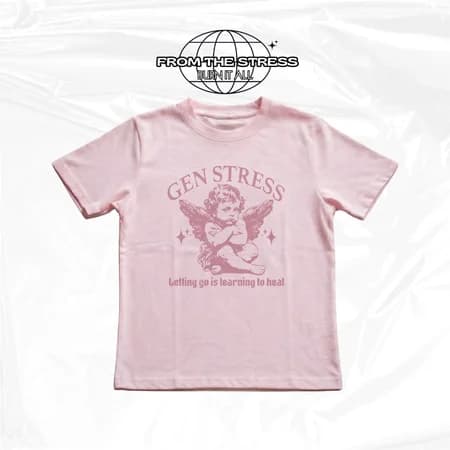 FTS Baby Tee "GEN STRESS" - Pink