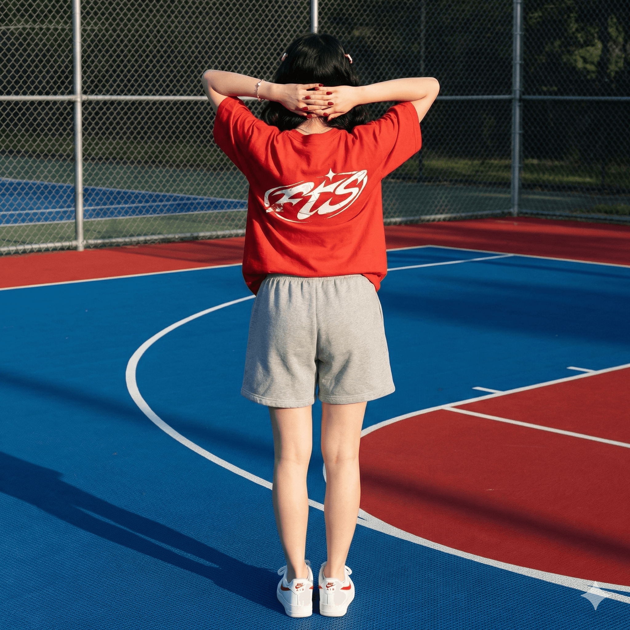 FTS "STRESS - LOGO" Boxy Tee - Red - Ảnh 6
