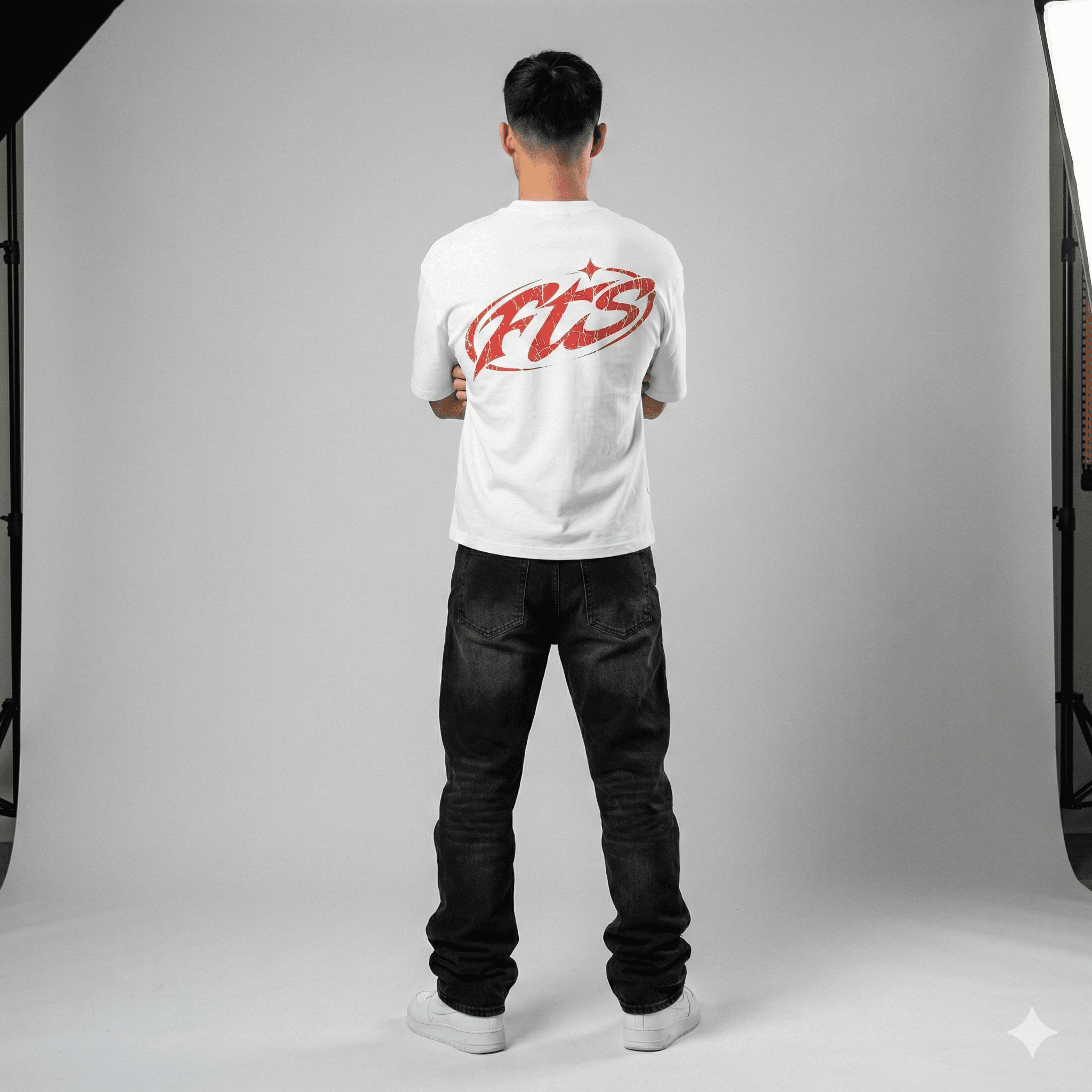 FTS "STRESS - LOGO" Boxy Tee - White - Ảnh 3